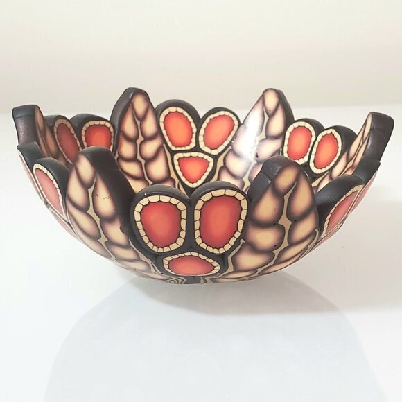 Handmade, One of a Kind, Polymer Clay Ring / Trinket Bowl by Artist KRISTEN SALA - Picture 2 of 5